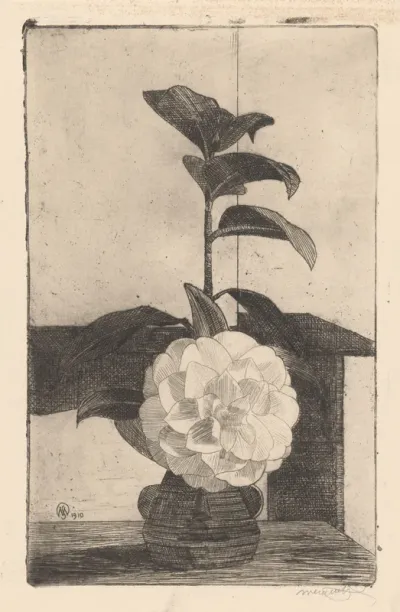 Gardenia in pot voor schouw