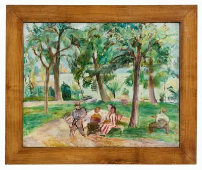 Garten in Langenargen mit Hans Purrmann