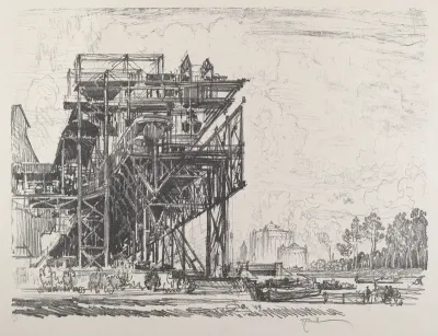 Gas Works from the Canal, Berlin