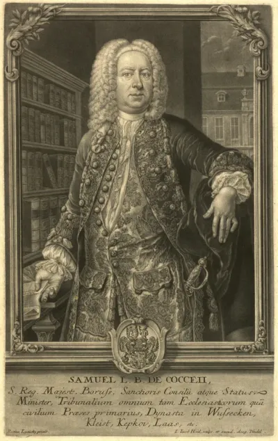 Gasc, Anna Rosina de (Vorlage): Porträt Samuel Frhr. von Cocceji
