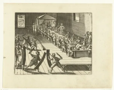 Gastmaaltijd voor Hollanders van de koning van Ternate, 1601