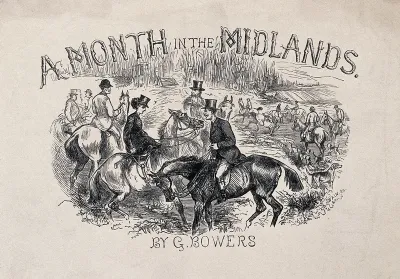Gathering of a hunting party near a lake