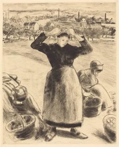 Gathering Potatoes (Recolte de pommes de terre)