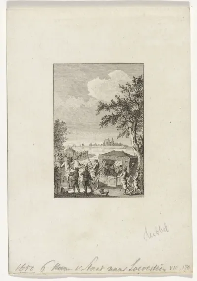 Gearresteerde statenleden afgevoerd naar Loevestein, 1650