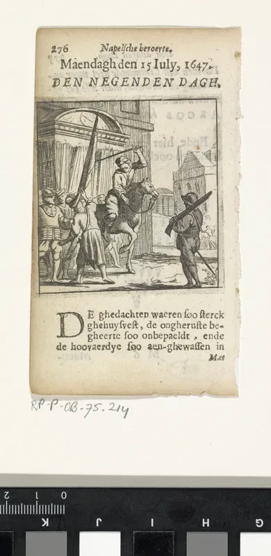 Gebeurtenis op 15 juli 1647 tijdens de Napolitaanse opstand