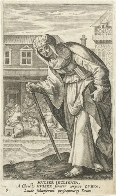 Gebochelde vrouw