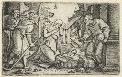 Geboorte van Christus en aanbidding van herders