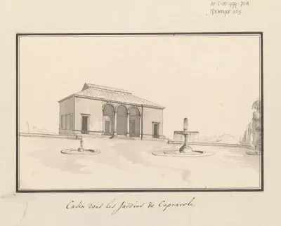 Gebouw in de tuin van Caprarola