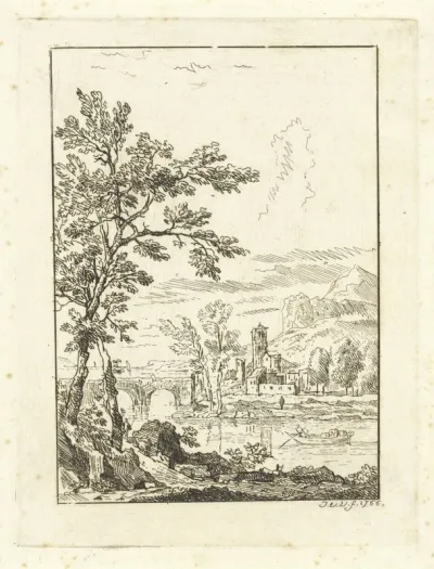 Gebouwen aan een rivier