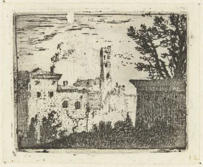 Gebouwen met vierkante toren