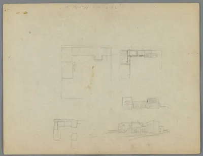 Gebouwencomplex met plattegronden