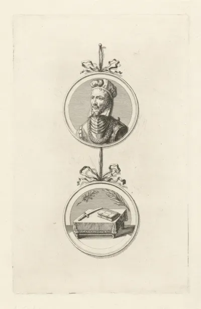 Gedenkpenning met portret van Johan van der Does