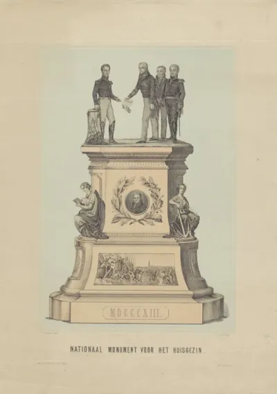Gedenkplaat bij 50 jaar onafhankelijkheid van het Koninkrijk der Nederlanden in 1863