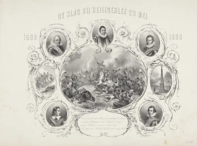 Gedenkplaat op de slag bij Heiligerlee, 1868