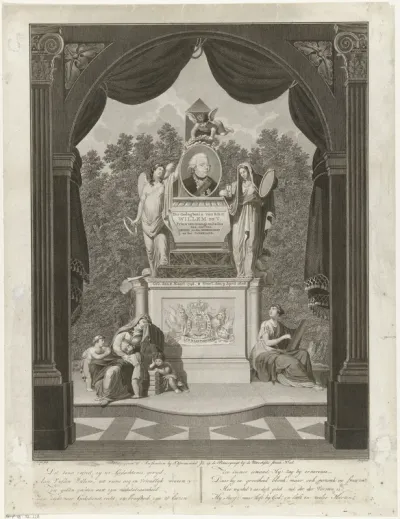Gedenksteen voor prins Willem V