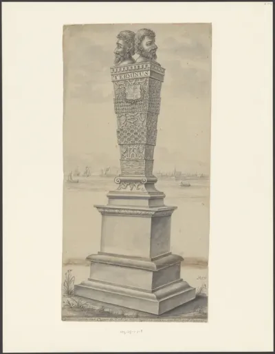 Gedenkteken de Stenen Man ter herdenking van het herstel van de dijken in Harlingen na de Allerheiligenvloed, 1570