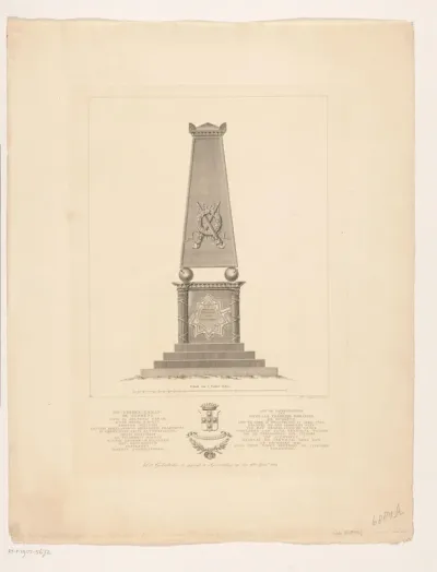 Gedenkteken voor kolonel N.E.F. de Gumoëns, 1832