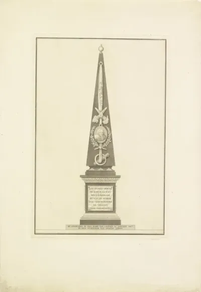 Gedenkzuil voor Jean Luzac, 1807