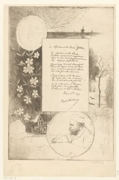 Gedicht aan Mademoiselle Renée Zilcken