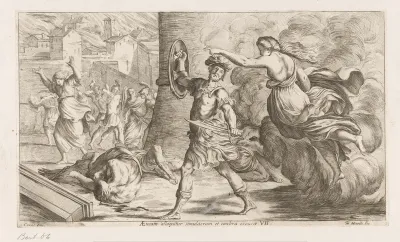 Geest van Creüsa verschijnt aan Aeneas