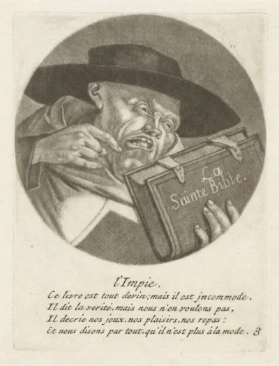 Geestelijke met een bijbel