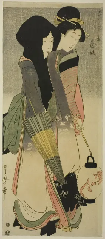 Geisha (Geigi), from the series “Three Amusements of Contemporary Beauties" ("Tosei bijin san’yu")