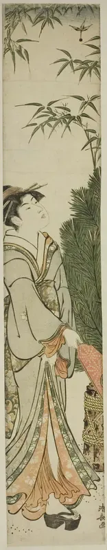 Geisha Playing Battledore and Shuttlecock