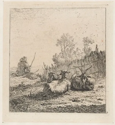 Geit en twee schapen