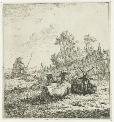 Geit en twee schapen