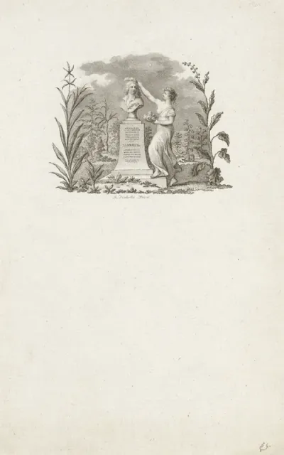 Gekroonde buste van Carolus Linnaeus