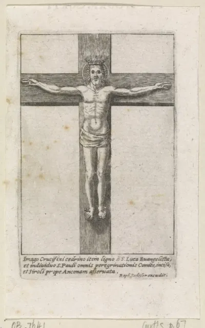 Gekroonde Christus aan het kruis