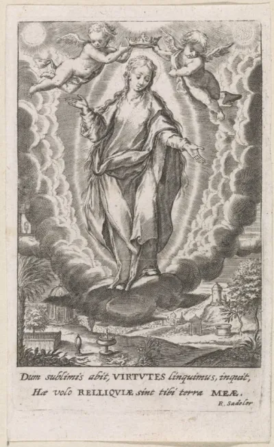 Gekroonde Maria in de mandorla