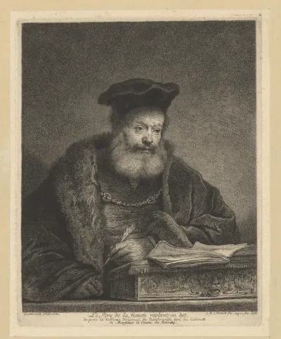 Geleerde aan een lessenaar