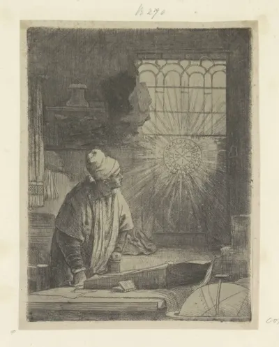 Geleerde in zijn werkkamer (Faust)