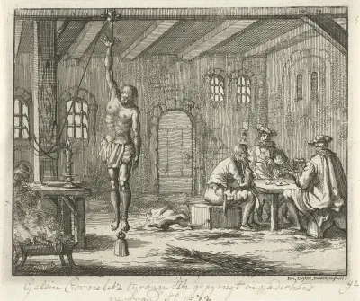 Geleyn Cornelisz. te Breda in de gevangenis gepijnigd, 1572