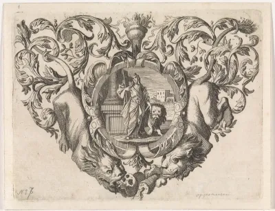 Geloof met kruis en leeuw