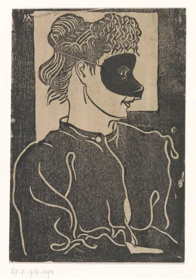 Gemaskerde vrouw