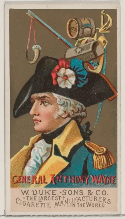 General Anthony Wayne, from the series Great Americans (N76) for Duke brand cigarettes
