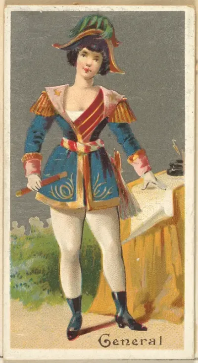 General, from the Occupations for Women series (N166) for Old Judge and Dogs Head Cigarettes