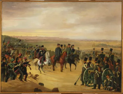 General Józef Chłopicki and Skrzynecki among soldiers