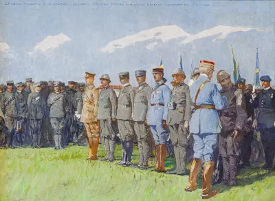 General Maistre awards soldiers with French medals