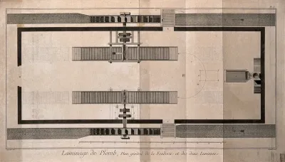 General plan of a lead foundry