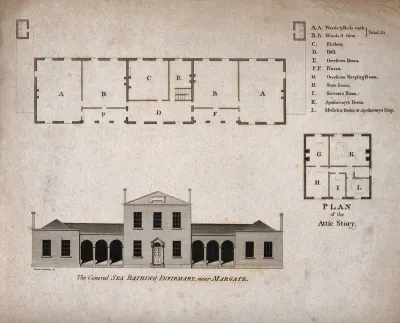 General Sea Bathing Infirmary, Margate, Kent: with floor plans and key