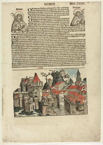 Geneva from Schedel Weltchronik (Schedel’s World History), Plate 22 from Woodcuts from Books of the 15th Century
