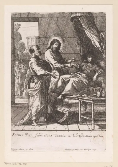 Genezing van de schoonmoeder van Petrus