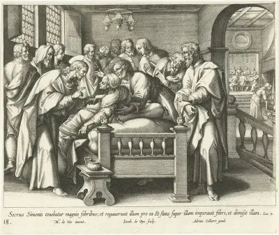 Genezing van de schoonmoeder van Petrus