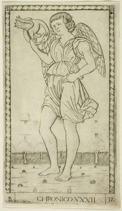 Genius of Time, plate 32 from Genii and Virtues
