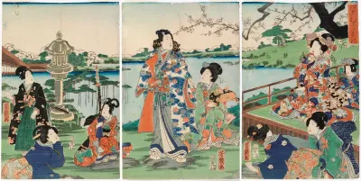 Genjin tarinasta. Edo-murasaki