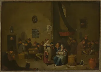 Genre scene in a tavern