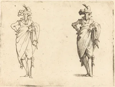 Gentleman Viewed from the Front with Hand on Hip